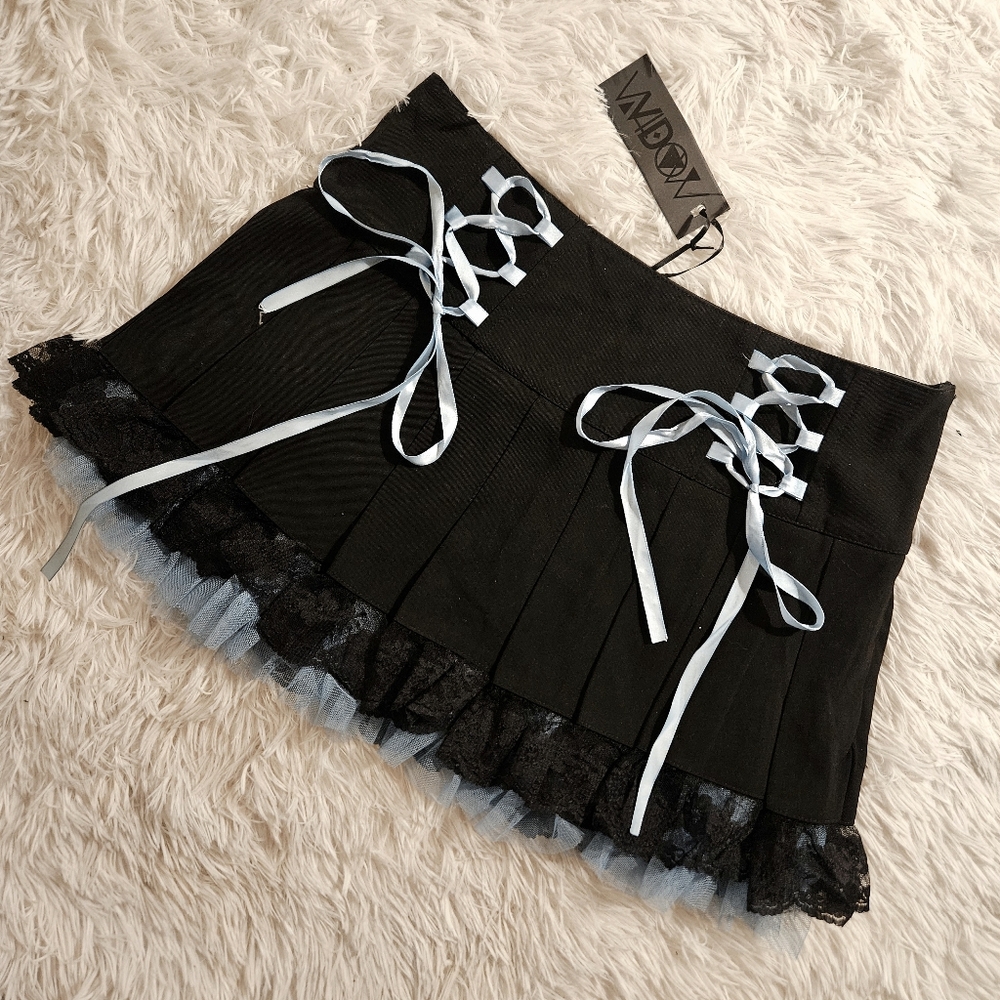 Widow: Sky Song Of Sadness Pleated Skirt, Size Small, BNWT, Dolls Kill - Picture 4 of 7